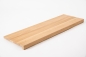 Preview: Windowsill Oak Select Natur A/B 26 mm, full lamella, hard wax oil nature white, with overhang